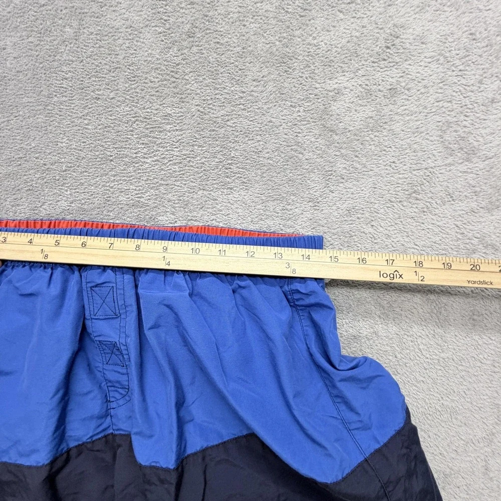 Vintage Polo Sport Swim Shorts Mens L Blue Colorblock Lined Built-In Brief Cargo